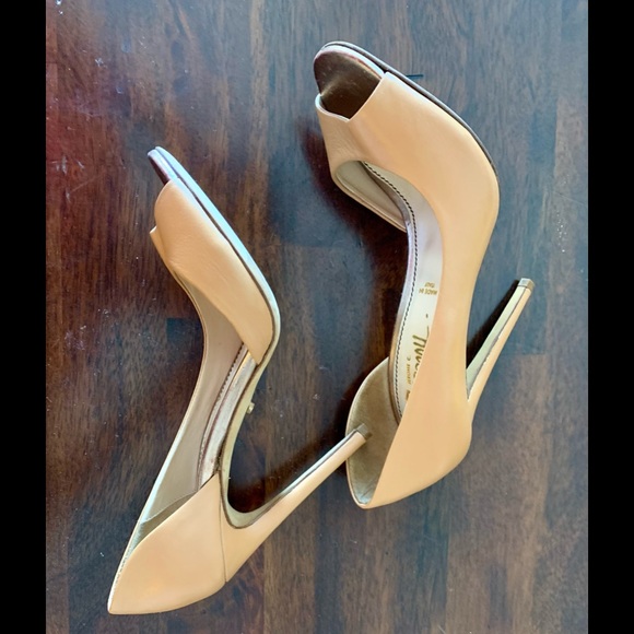 Jerome C Rousseau Leather Pumps Heels 37 - Picture 3 of 5